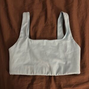 Bright blue girlfriend collective Tommy sports bra
